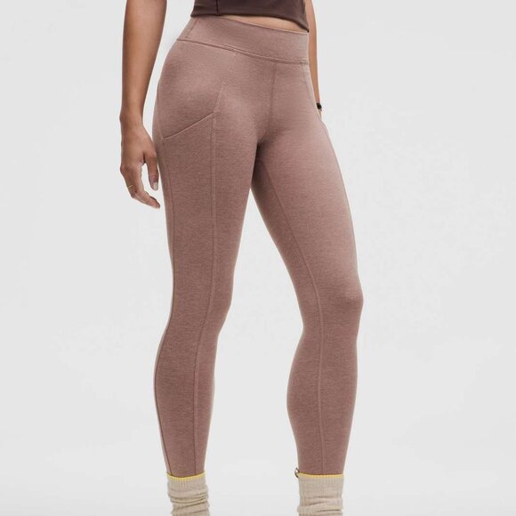 NWT Lululemon Soft Sueded High-Rise Tight 25", Sz 6, Twilight Rose - Picture 3 of 9